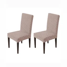 HOUSE OF QUIRK 2-Pcs Pink Texture 220 GSM Removable Chair Cover-image-55