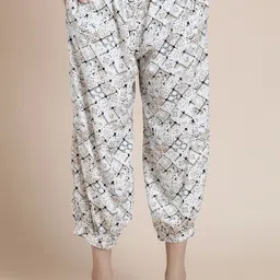BLACK & BLAH BLAH Women Floral Printed Relaxed Loose Fit Pleated Trousers-picture-39