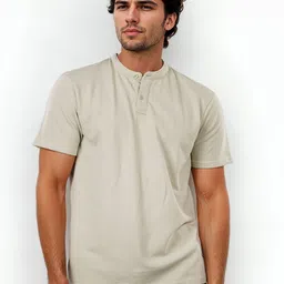 Celio Men Henley Neck Pockets T-shirt-image-39