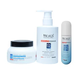 PROADS Set Of 3 Intense Pro Shampoo-300ml Mask-250  Serum-50ml image 1