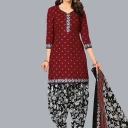 Simmu Floral Printed Pure Cotton Unstitched Dress Material-picture-37