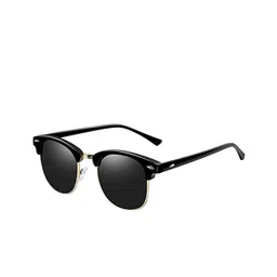 LEGEND EYEWEAR Unisex Browline Sunglasses with UV Protected Lens SGLHBHYVRUMCDBAV-18