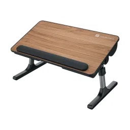 brown Portronics my buddy z portable laptop bed desk table-36