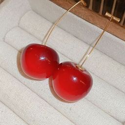 Celestique Korean Cherry Drop Earrings-45