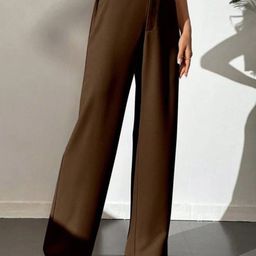 Next One Women Smart Straight Fit High-Rise Easy Wash Trousers-picture-24