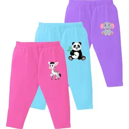 Toddylon Infants Pack Of 3 Printed Cotton Lounge Pants-image-27