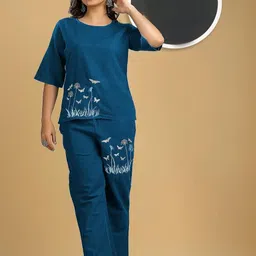 Naida Printed T-shirt & Trousers Co-Ords-image-126