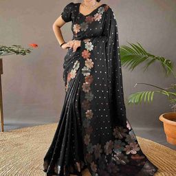 Moda Rapido Woven Design Banarasi Saree-image-81