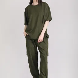 Raxedo Pure Cotton T-Shirt With Joggers Co-Ords-53