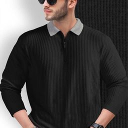 TRIPR Polo Collar Long Sleeves T-shirt-image-66