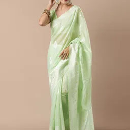 House of Pataudi Ethnic Motifs Woven Design Saree-picture-32