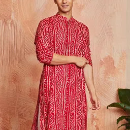 VASTRAMAY Men Ethnic Motifs Printed Kurta-picture-27