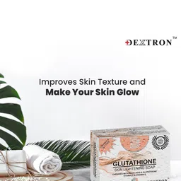 Dextron Set Of 2 Glutathione Soap With Aloevera For Skin Lightening - 75 g Each image 4