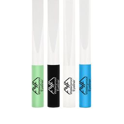 AYA Set Of 4 Long-Lasting Waterproof Liquid Eyeliner - 5ml Each - Kohl Black - Mint Green-image-85