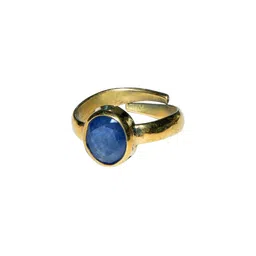 Barmunda gems Men Gold Plated Yellow Gem Studded Finger Ring-picture-37