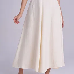 TORSHA A-Line Flared Maxi Skirt-image-38