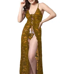 Samvar Women Yellow Baby Dolls-picture-3