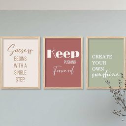 Motivational Wall Art With Frame Home Decor Wall Painting For Living Room Office Bedroom-image-88
