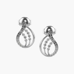 VALANOVA 14Kt White Gold 0.21 Carat Lab Grown Diamond Earrings-image-65
