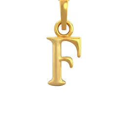 Joyalukkas Women 22KT Gold Alphabet F Pendant - 1.04 g-picture-19