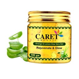 CARET ORGANIC Set Of 2 Orange & Lemon Aloevera Gel - 100 g Each-44