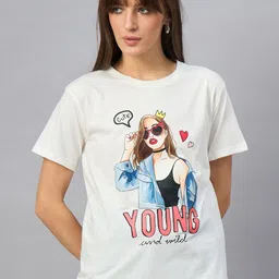 98 Degree North Graphic Printed Round Neck Cotton Regular Fit T-shirt-image-86