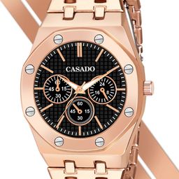 CASADO Hub-lot Men Bracelet Style Straps Analogue Watch CSD-627-BLACK-ROSEGOLD-HBLT-image-81