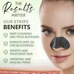 Lumora 10 Pcs Charcoal Blackhead Removal Nose Strips image 2