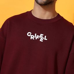 GRIFFEL Men Graphic Printed Pullover Sweatshirt image 4
