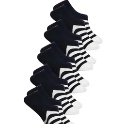 BAESD Unisex Pack Of 5 Striped Shoe Liners-70