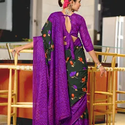 Pandadi Saree Floral Block Print Sarees image 4