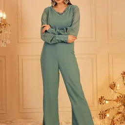 indo street Basic Jumpsuit with Embellished-picture-17