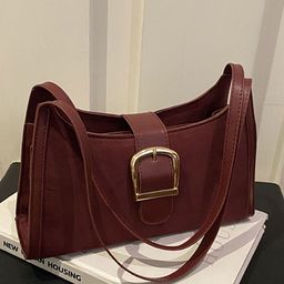 LULU & SKY Colourblocked PU Structured Shoulder Bag-image-59