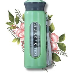 WELOUR Green Single Glass Water Bottle-48