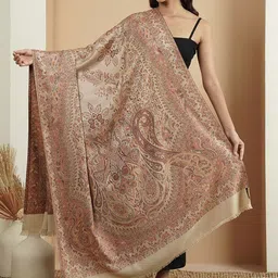 Zamour Women Floral Woven Design Shawl-picture-31