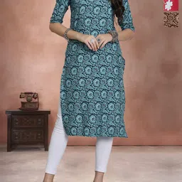 Anouk Rustic Women Pack Of 3 Ethnic Motifs Printed Crepe Kurta-image-69