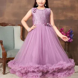 HERE&NOW Embellished Net Maxi Dress-image-33