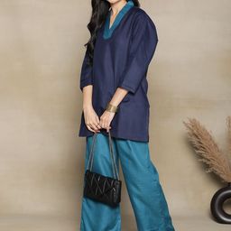 LetsDressUp Cotton V-Neck Top With Palazzo Co-Ords-image-23