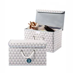 Aura Grey 2 Pieces Storage Box With Lid & Handle-27