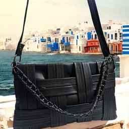 SKORPIO PU Structured Handheld Bag with Tasselled image 5