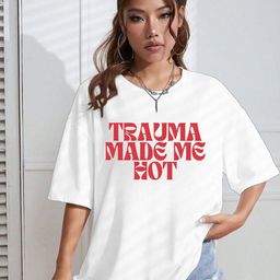 AAHWAN Typography Printed Round Neck Drop-Shoulder Sleeves T-shirt-picture-17