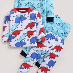 YK Boys Pack Of 2 Printed Round Neck Night suit-image-8
