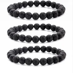 Divine souvenirs Unisex Set Of 3 Artificial Beaded Elasticated Bracelets-8