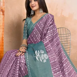 MORDEN MUSE Warli Printed Tissue Silk Saree-picture-10