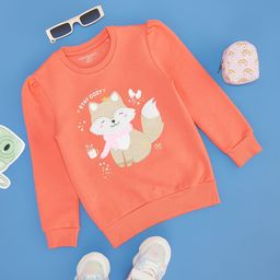 Pantaloons Junior Girls Printed Sweatshirt-picture-10