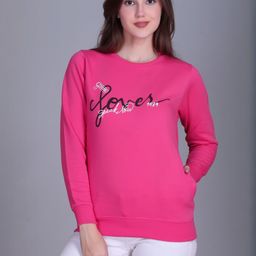 Roadster Women Crew Neck Casual Pullover with Graphic Print Sweatshirt-picture-10