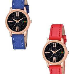 Gopal Shopcart Unisex Pack of 2 Textured Round Tang Regular Analogue Watches-C25RG-image-62