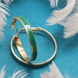 Maansh Contemporary Half Hoop Earrings-image-95