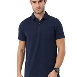 ECOLINE Clothing Men Antimicrobial Solid Polo Collar Cotton T-shirt-image-39