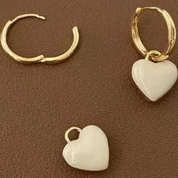 Estailo fashion Heart Shaped Hoop Earrings-picture-26